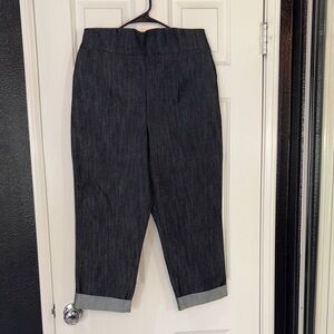 1950s Pinup Couture denim trousers Capris rockabilly pants